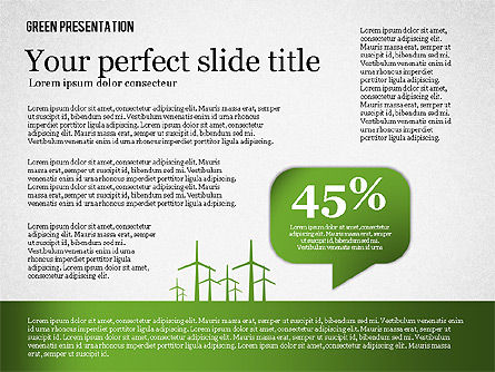 Green Presentation Presentation Template, Master Slide