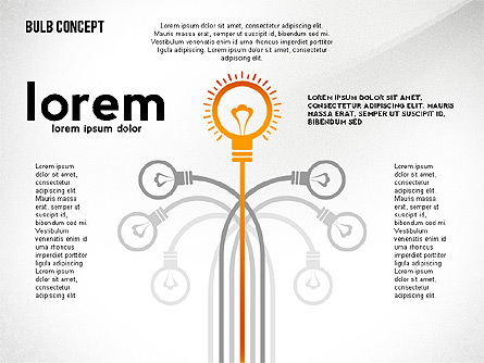 Presentation with Bulb Presentation Template, Master Slide