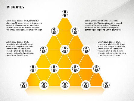 Pyramid Style Network Infographics Presentation Template, Master Slide