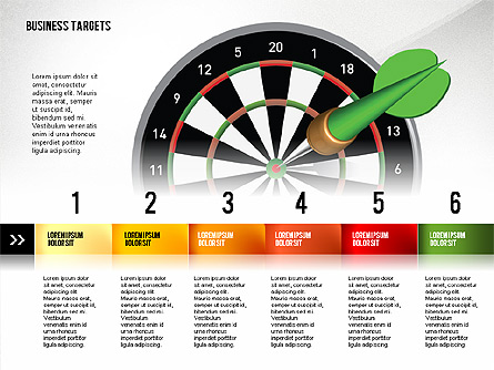 Options with Target Darts Presentation Template, Master Slide