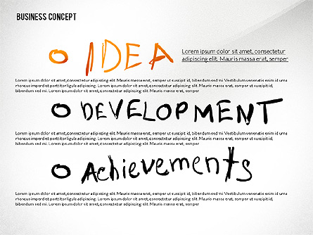Idea Development Achievements Presentation Concept Presentation Template, Master Slide