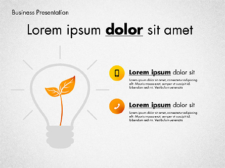 Modern Presentation Template with Data Driven Charts Presentation Template, Master Slide