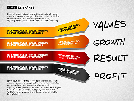 Values Profit Chain Presentation Concept Presentation Template, Master Slide