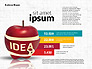 Infographics Stages with Apple slide 1