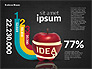 Infographics Stages with Apple slide 16