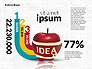 Infographics Stages with Apple slide 8