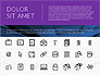 Flat Design Presentation with Icons slide 1