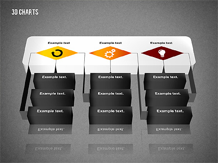 3D Process Flow Chart for Presentations in PowerPoint and Keynote | PPT ...