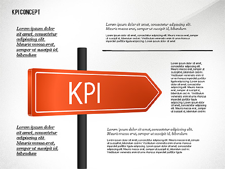 KPI Presentation Concept Presentation Template, Master Slide