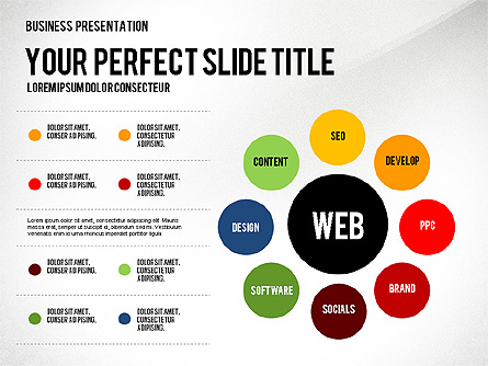 Web Promotion Presentation with Data Driven Charts Presentation Template, Master Slide