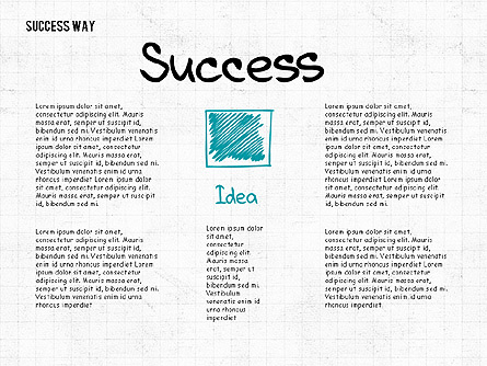 Way to Success Concept Presentation Template, Master Slide