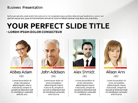 Professional Team Presentation Template Presentation Template, Master Slide