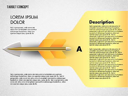 Hitting Target Presentation Concept Presentation Template, Master Slide