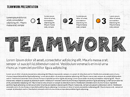 Teamwork Presentation in Chalkboard Style Presentation Template, Master Slide