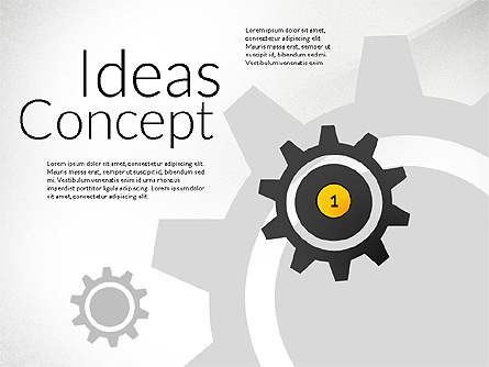 Ideas Concept Presentation Presentation Template, Master Slide