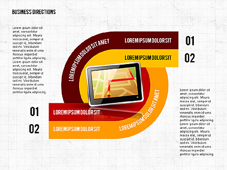 Options with GPS Navagator Presentation Template, Master Slide