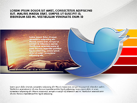 Twitter Marketing Content Options Presentation Template, Master Slide