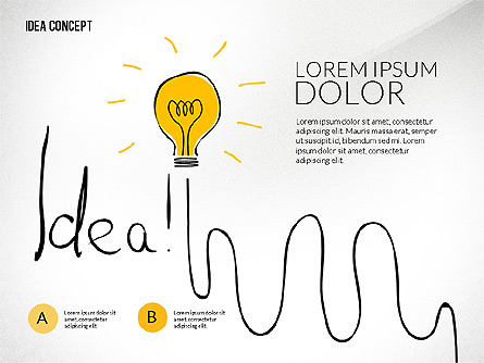 Startup Idea Concept Presentation Template, Master Slide
