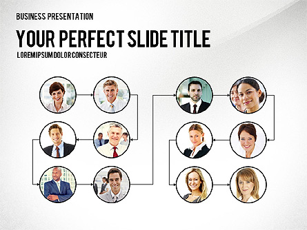 Company Structure Presentation Presentation Template, Master Slide