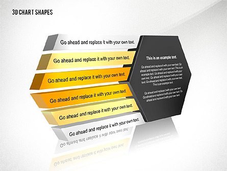 Process and Org 3D Charts Toolbox Presentation Template, Master Slide