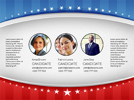 USA Election Results Presentation Template Presentation Template, Master Slide