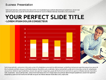Company Results with Data Driven Charts Presentation Template, Master Slide