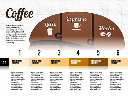 Coffee Bean Infographics Presentation Template, Master Slide
