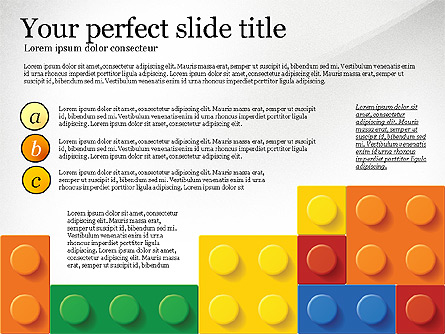 Lego Blocks Presentation Concept Presentation Template, Master Slide
