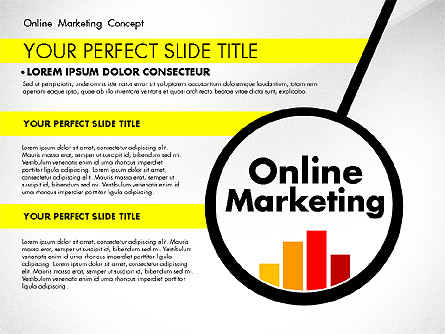 Online Marketing Concept Presentation Template, Master Slide