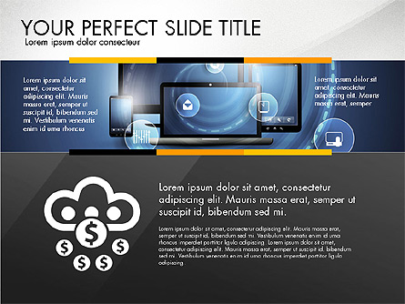Cloud Services Infographics Presentation Template, Master Slide