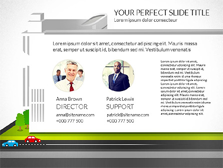 Business Center Presentation Presentation Template, Master Slide