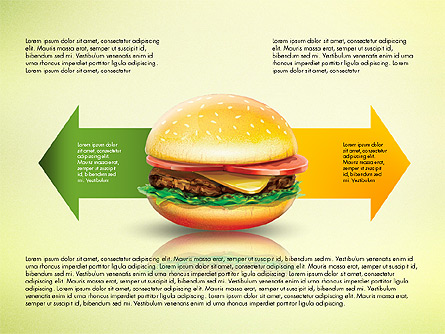 Hamburger Infographics Presentation Template, Master Slide
