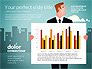 Data Driven Charts with Businessman slide 1
