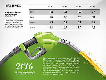 Bio Fuel Infographics Presentation Template, Master Slide