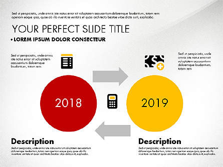 Financial Business Process Diagram Presentation Template, Master Slide