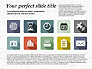 Presentation with Flat Design Icons slide 1
