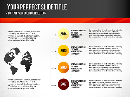 Presentation with Timeline and Stages Presentation Template, Master Slide