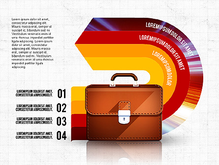 Business Process Concept Presentation Template, Master Slide