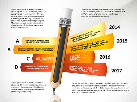 Options with Pencil Presentation Template, Master Slide