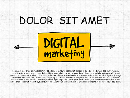 Digital Marketing Presentation Concept Presentation Template, Master Slide