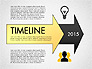 Timeline with Stages and Icons slide 1