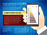 Data Driven Presentation Template with Smartphone slide 3