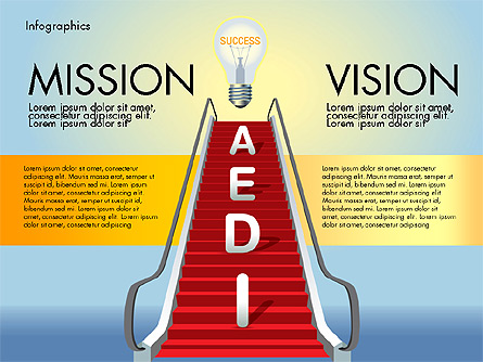 Steps to Success Presentation Template, Master Slide
