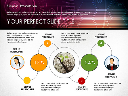 Illustrative Presentation Template Presentation Template, Master Slide