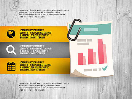 Infographics with Options and Charts Presentation Template, Master Slide