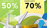 Green Presentation Template with Infographics