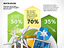 Green Presentation Template with Infographics slide 1