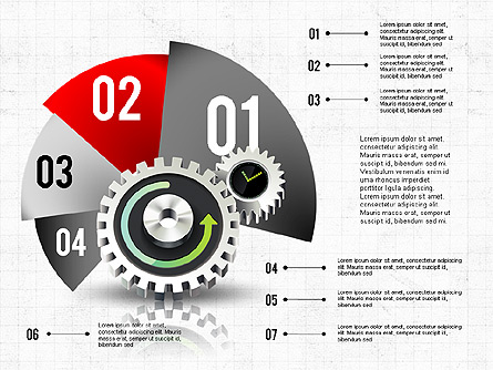 Business Process Stages Concept Presentation Template, Master Slide
