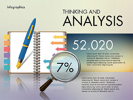 Analytical Infographics Presentation Template, Master Slide