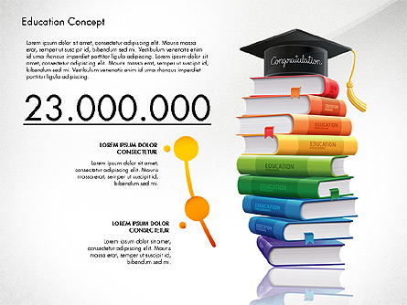 Education Infographics Template Presentation Template, Master Slide